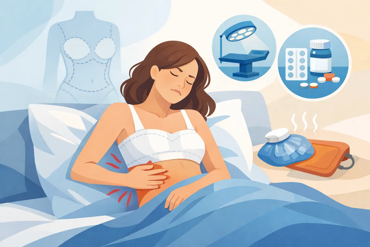 Dor após cirurgia plástica: o que é normal?