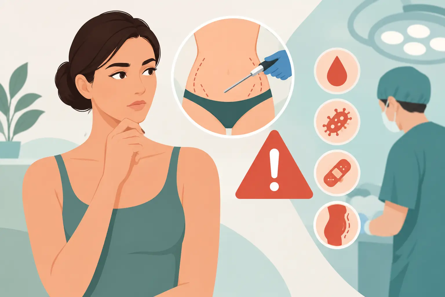Riscos da lipoaspiração antes da cirurgia